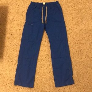 Wonderwink royal blue straight scrub pants size xs